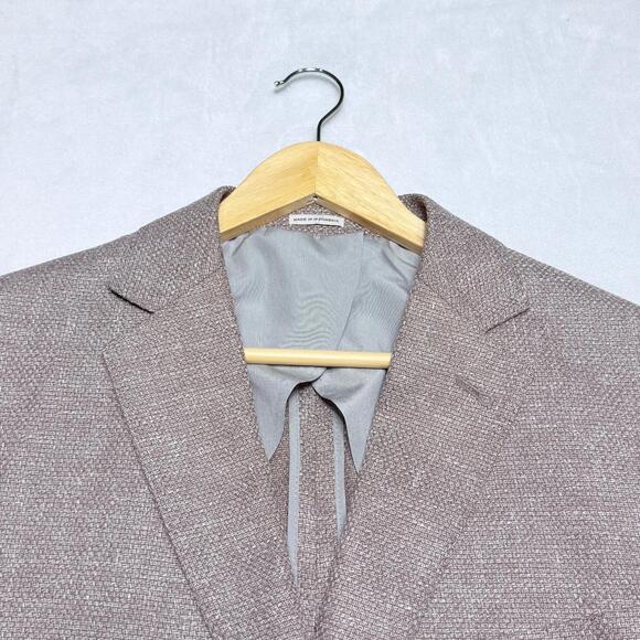 Joseph Abboud Other - NWOT Joseph Abboud Blazer Sport Coat Mens 44R Modern Fit Linen Pink Mauve